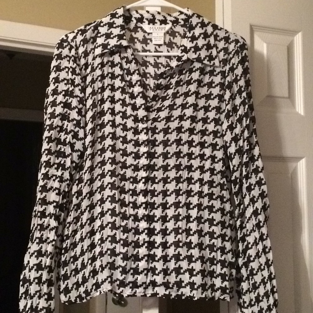 Long sleeve button down blouse